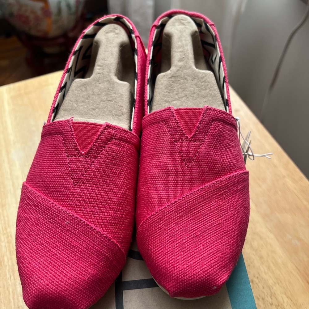 Women's Pink Canvas Slip-On Shoes
